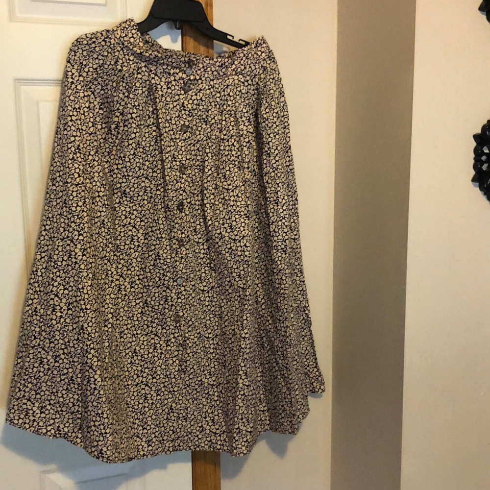 Floral midi skirt
